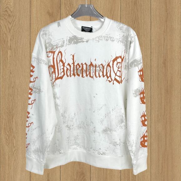 Classic Balenciaga Sweatshirts White - Picture 1 of 4